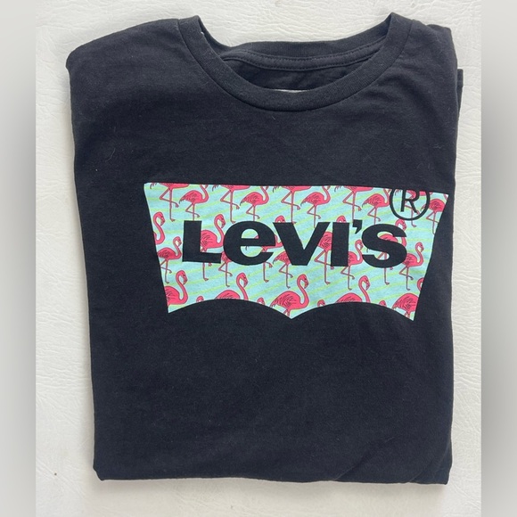 Levi’s T-shirt, Men, Size XL Pink Flamingo Graphic Unisex Crewneck T-shirt - Picture 3 of 7